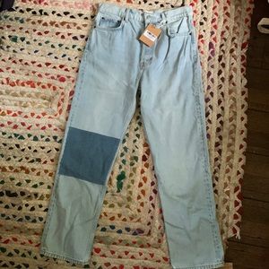 Reformation Cynthia Patch high rise jeans Tahoe